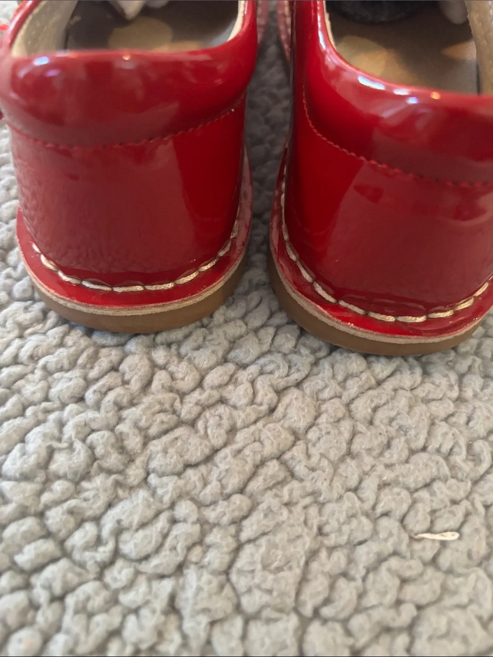 L'Amour Red Patent Mary Jane Dress Shoes for Kids
